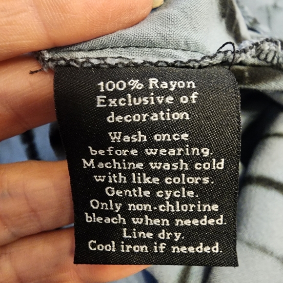 Rock & Republic teal tie-dye blouse - Picture 8 of 9